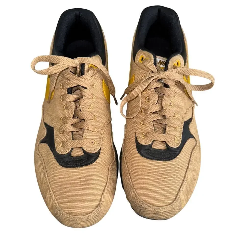 Nike Air Max 1 Premium 875844-700 Elemental Gold/ Men's Athletic Shoes Size 10